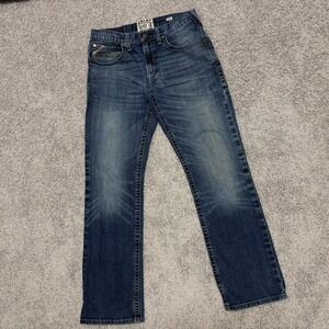 Ariat Jeans M4 Relaxed Boot Cut Blue Western Cowboy Workwear Mens 32x34 (32x32)